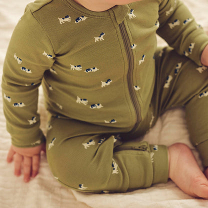 MÜSLI by Green Cotton | Bff Zip Strampler | Spring/Navy/Tofu