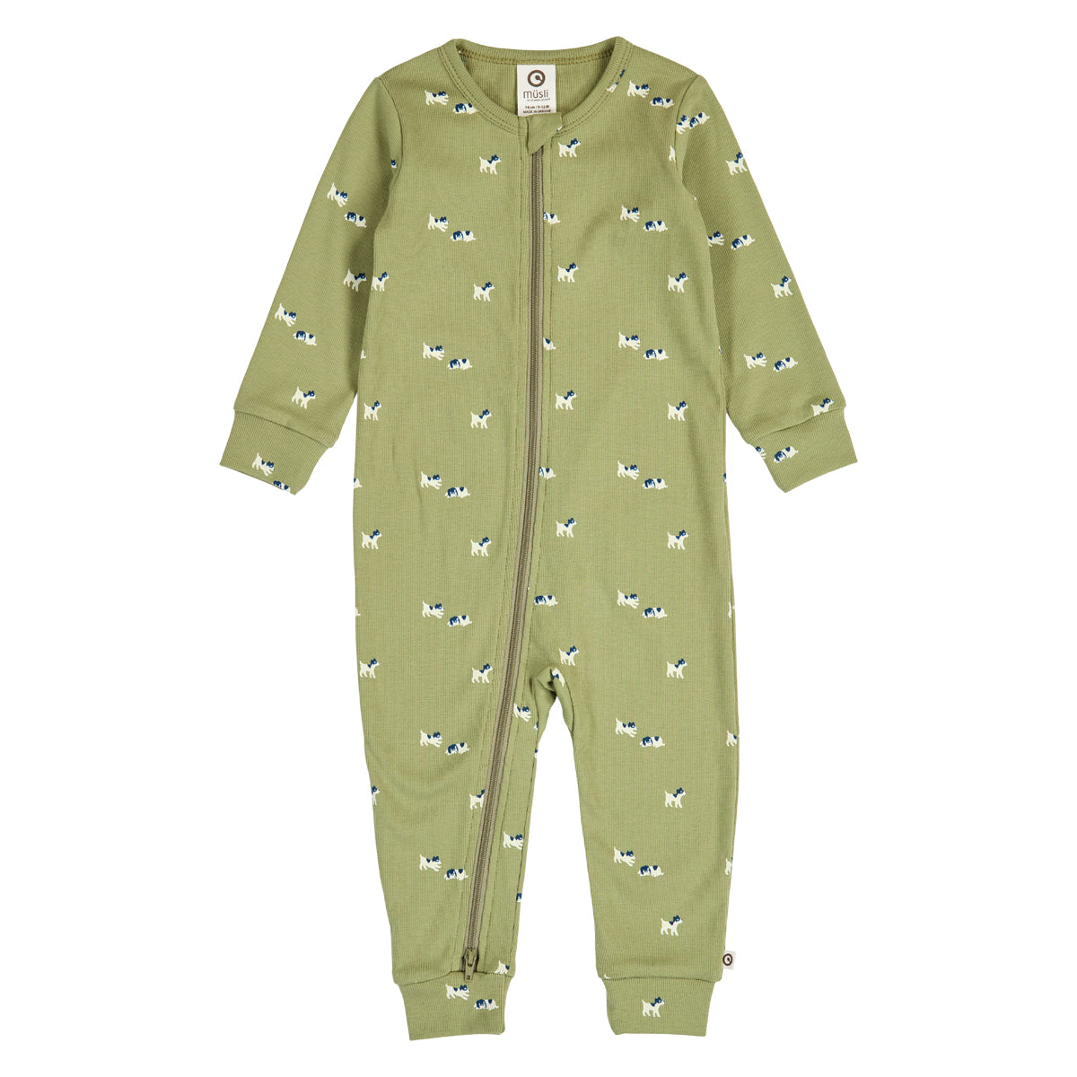 MÜSLI by Green Cotton | Bff Zip Strampler | Spring/Navy/Tofu