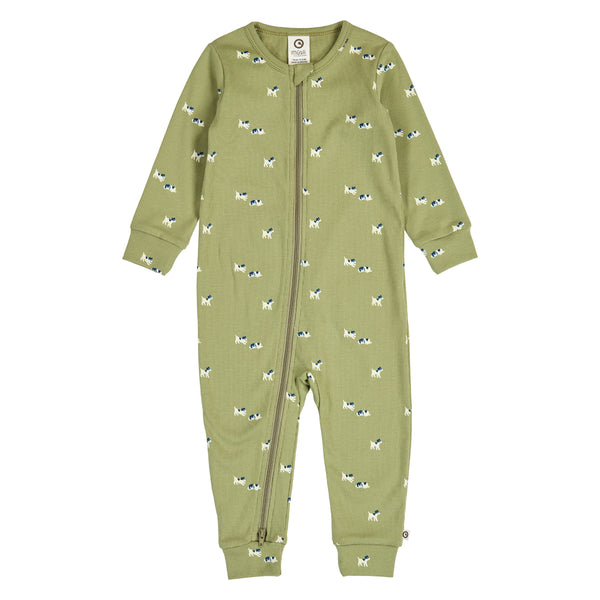 MÜSLI by Green Cotton | Bff Zip Romper | Spring/Navy/Tofu