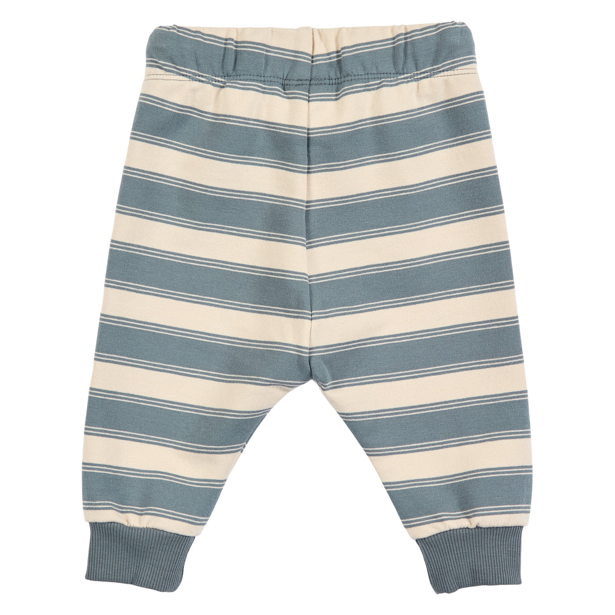 MÜSLI by Green Cotton | Stripe Sweat Set Baby | Oak/Stormy blue