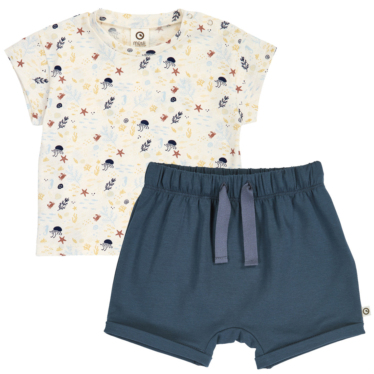 MÜSLI by Green Cotton | Sea Baby Set | Tofu/Hemp/Navy