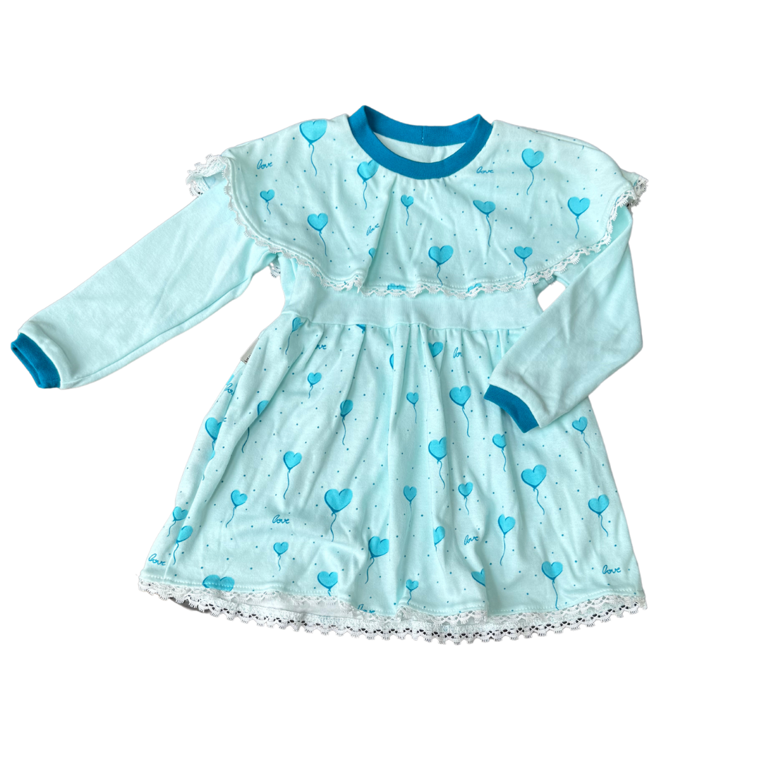 Libminna | Dress | Long Sleeve Dress Blue