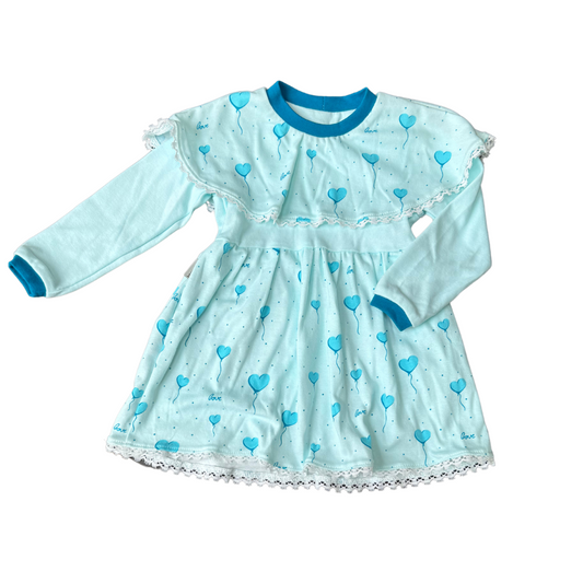 Libminna | Dress | Long Sleeve Dress Blue