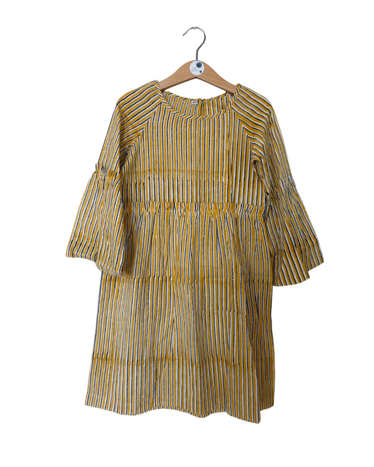 Gisela | Summer Dress | Yellow Stripes