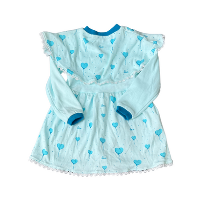 Libminna | Dress | Long Sleeve Dress Blue