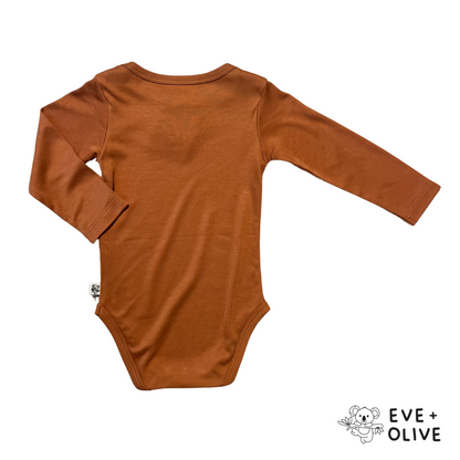 Eve & Olive | Long-sleeve Baby Bodysuit | Happy Hazel