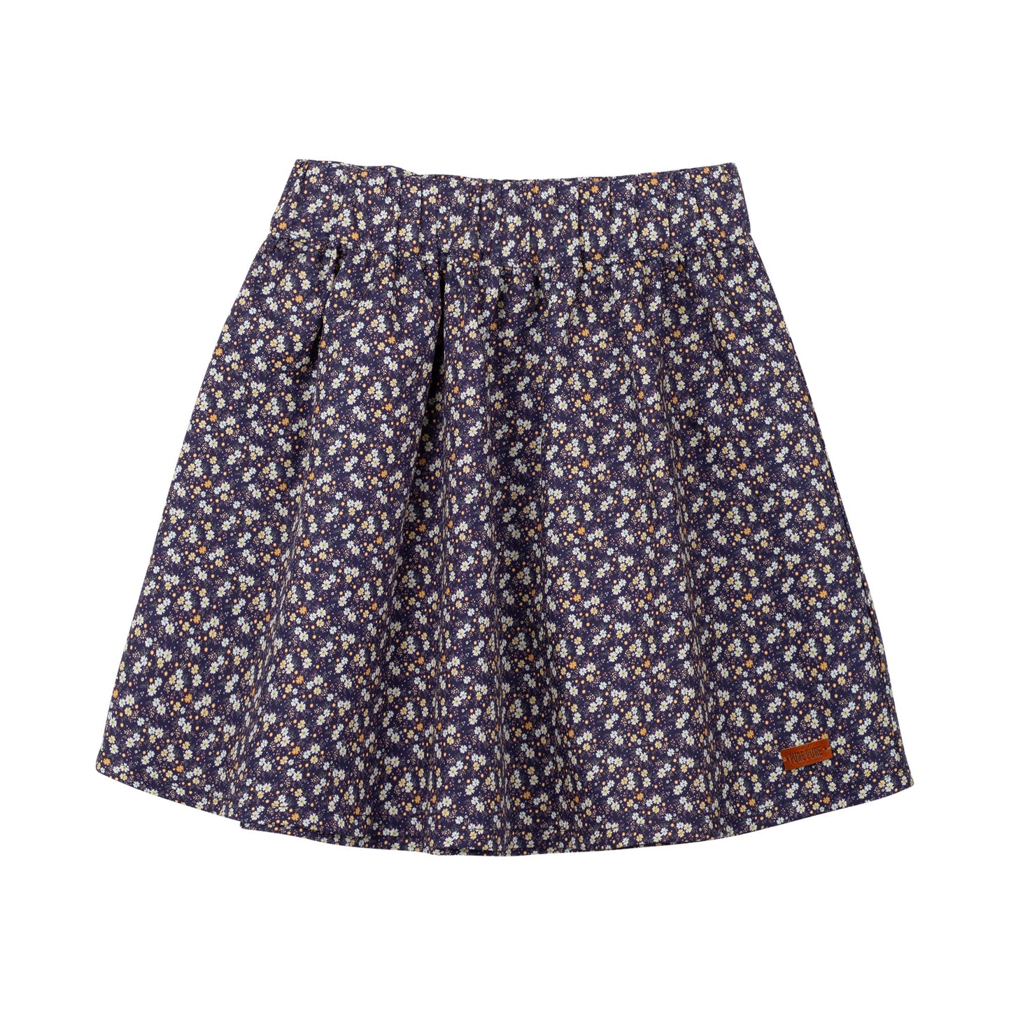 PURE PURE by Bauer | Mini Skirt Voile | Flowers on Blue