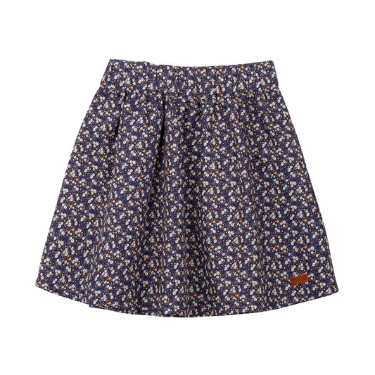 PURE PURE by Bauer | Mini Skirt Voile | Flowers on Blue