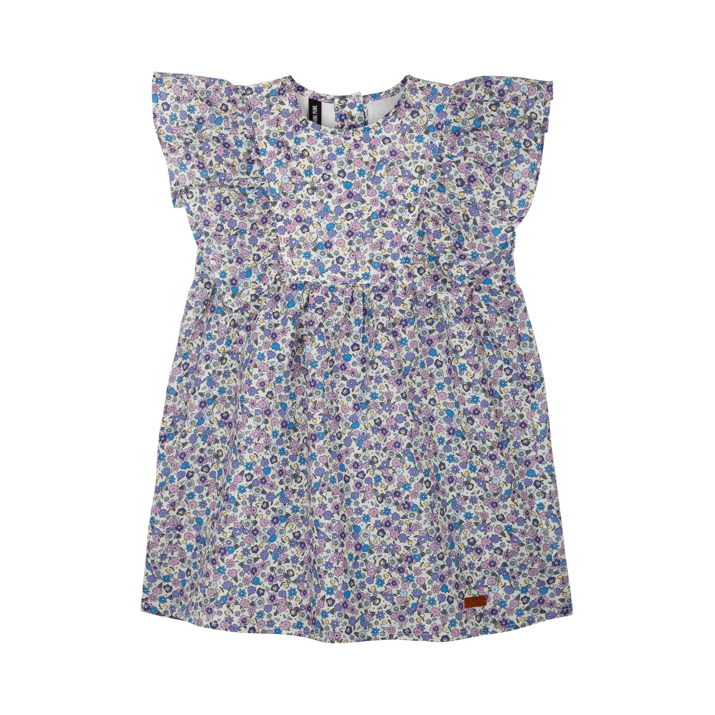 PURE PURE by Bauer | Voile Mini Dress | White Mauve
