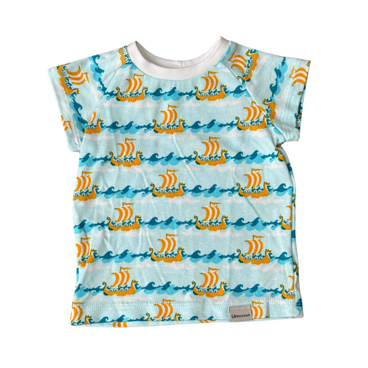 Libminna | T-shirt | Seahorse (White)