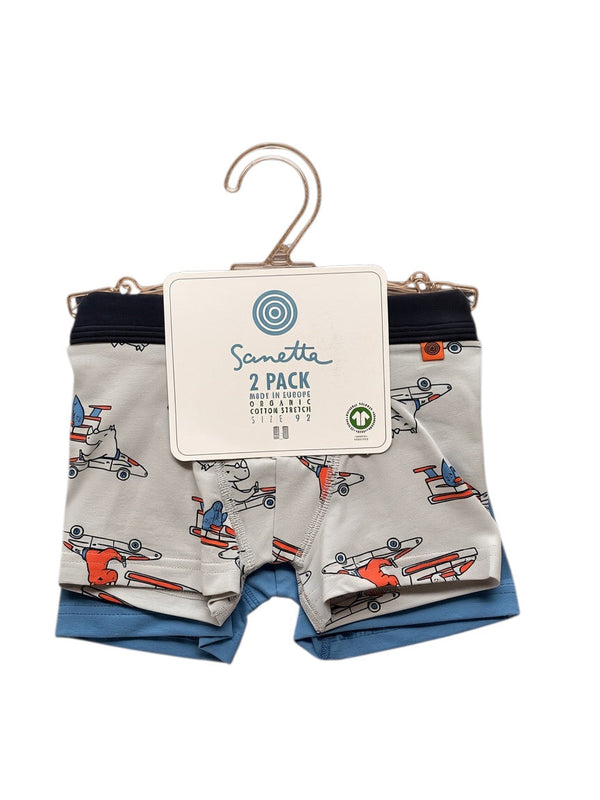 Sanetta | 2x Boxershort | light grey
