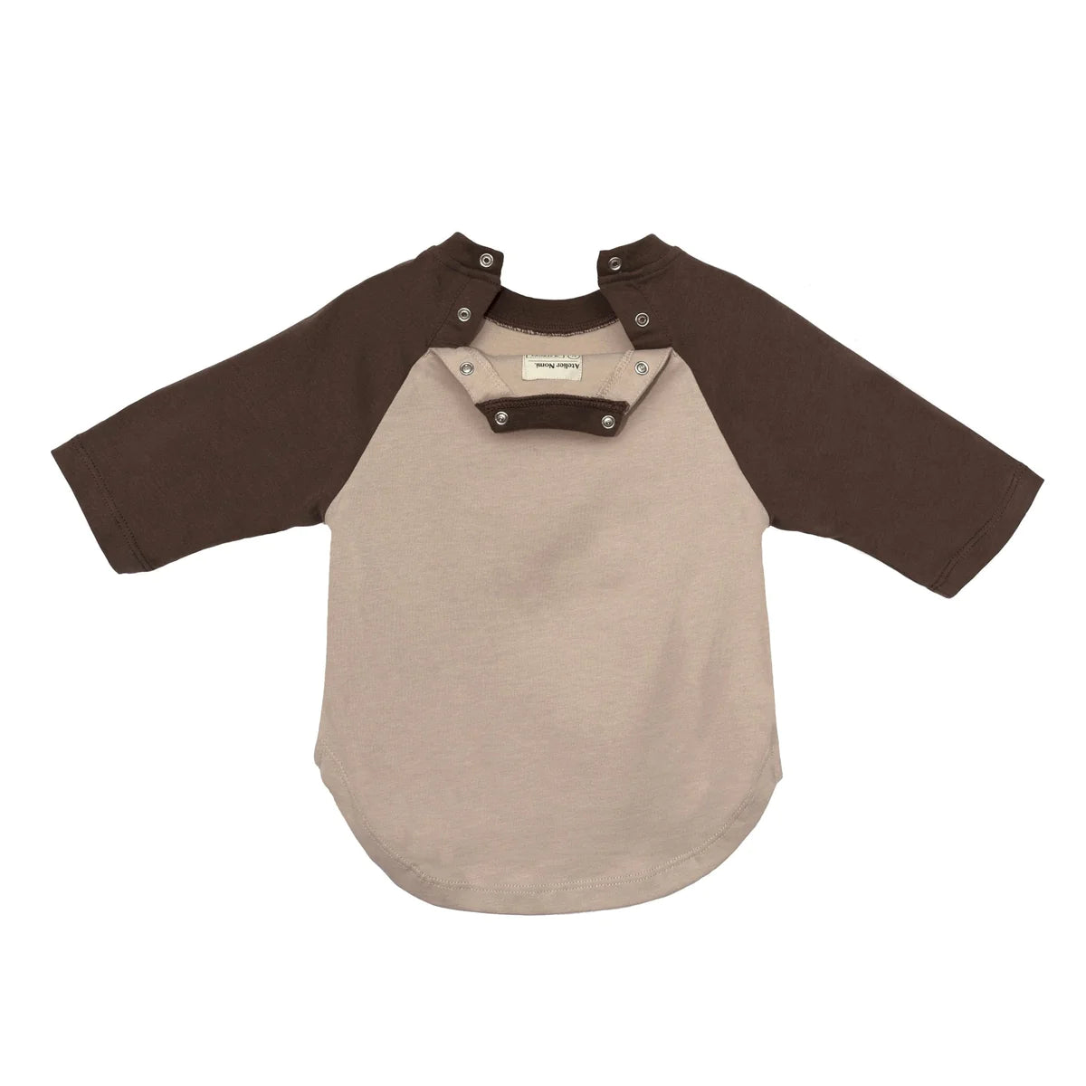 Atelier Nomi | Raglanshirt Amalfi | Beige/Chocolate