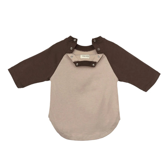 Atelier Nomi | Raglanshirt Amalfi | Beige/Chocolate