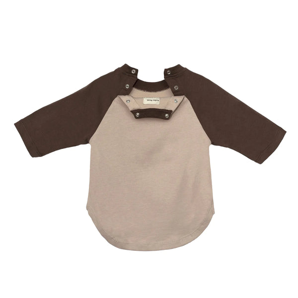 Atelier Nomi | Raglan Shirt Amalfi | Beige/Chocolate