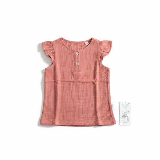 Popolini | Kurzarmshirt Musselin | Raspberry