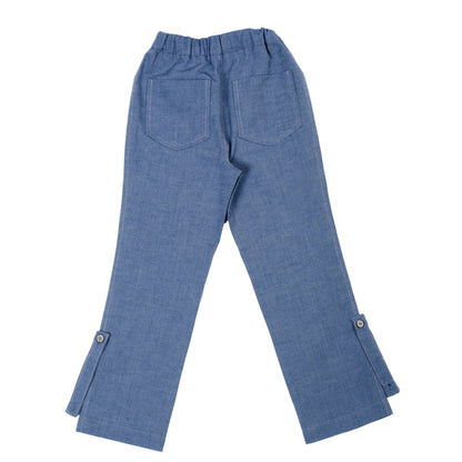 Paua Kids | Die Mitwachsende Unisex Kinderhose | Hellblau