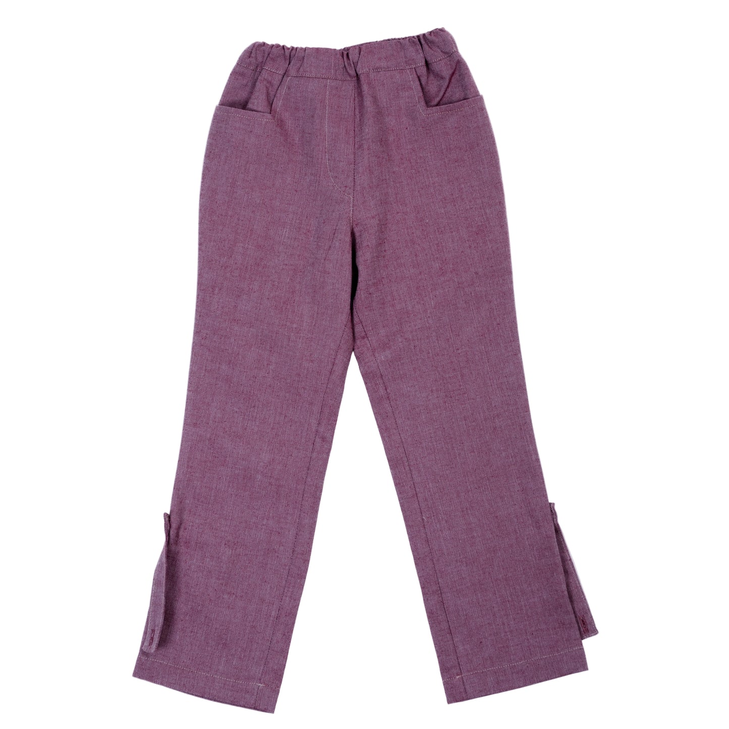 Paua Kids | Die Mitwachsende Unisex Kinderhose | Rot