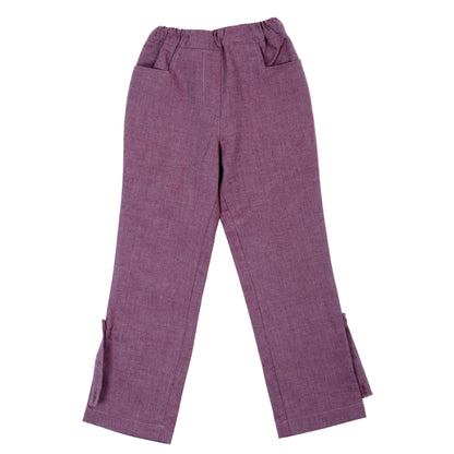 Paua Kids | Die Mitwachsende Unisex Kinderhose | Rot