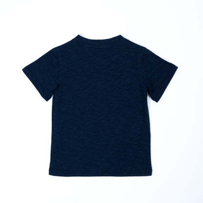 Paua Kids | Unisex Short Sleeve Shirt "Unicorn" | Cotton & Lyocell | Dark Blue