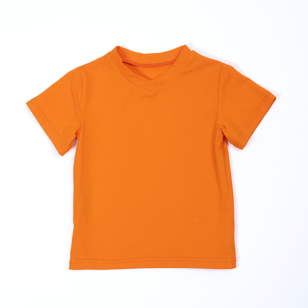 Paua Kids | Unisex Kurzarm-Shirt "Basic" | Baumwolle | Orange