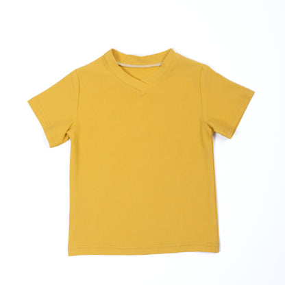 Paua Kids | Unisex Short-Sleeve T-Shirt "Basic" | Cotton | Yellow