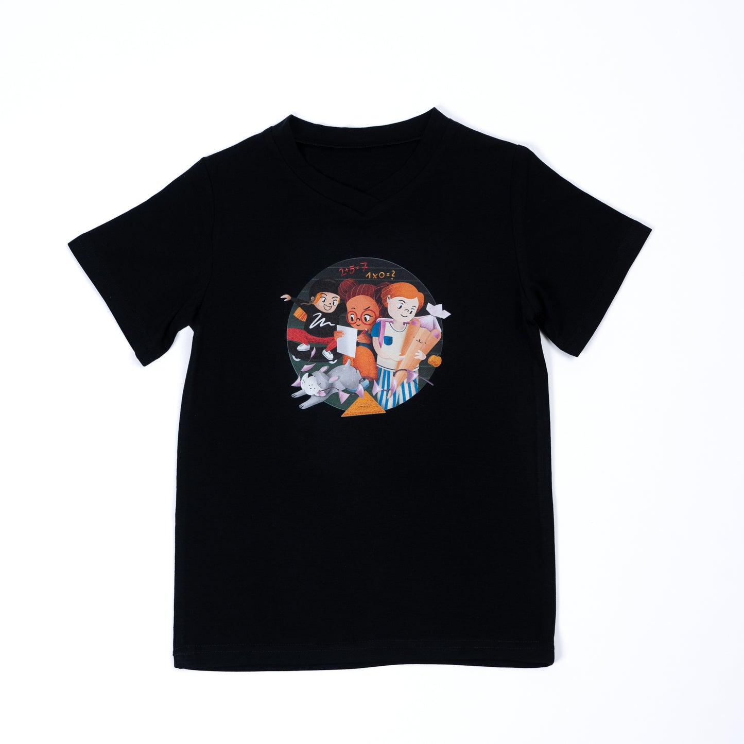 Paua Kids | Unisex Short-Sleeve Shirt "First Day of School" | Micromodal | Black