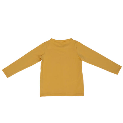 Paua Kids | Unisex Langarm-Shirt Gelb | Bio-Baumwolle