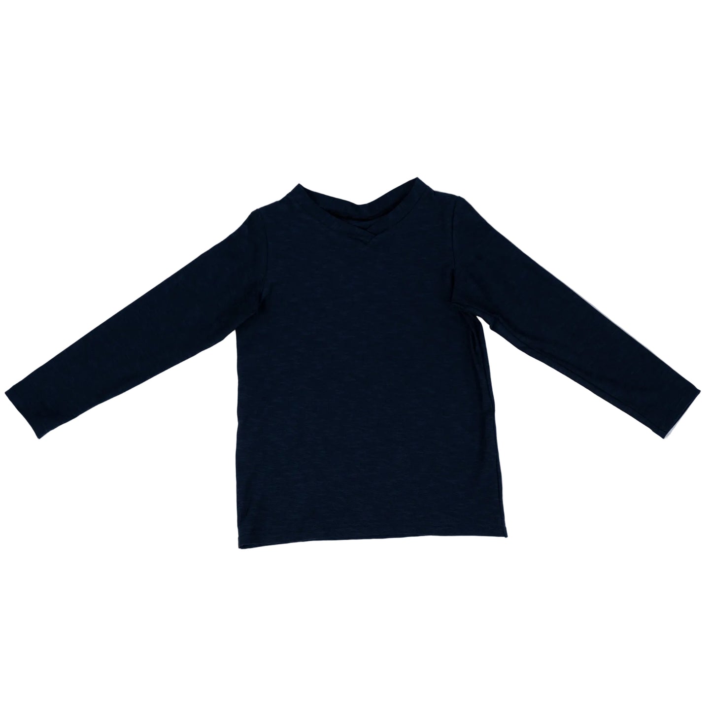 Paua Kids | Unisex Long Sleeve Shirt Navy | Cotton & Lyocell