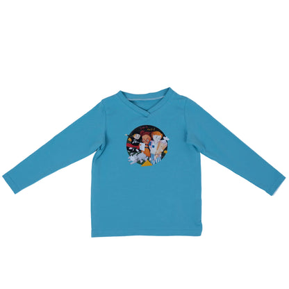 Paua Kids | Unisex Langarm-Shirt "Schule" | Bio-Bauwolle