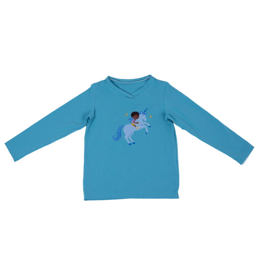 Paua Kids | Unisex Long Sleeve Shirt "Unicorn" | Organic Cotton
