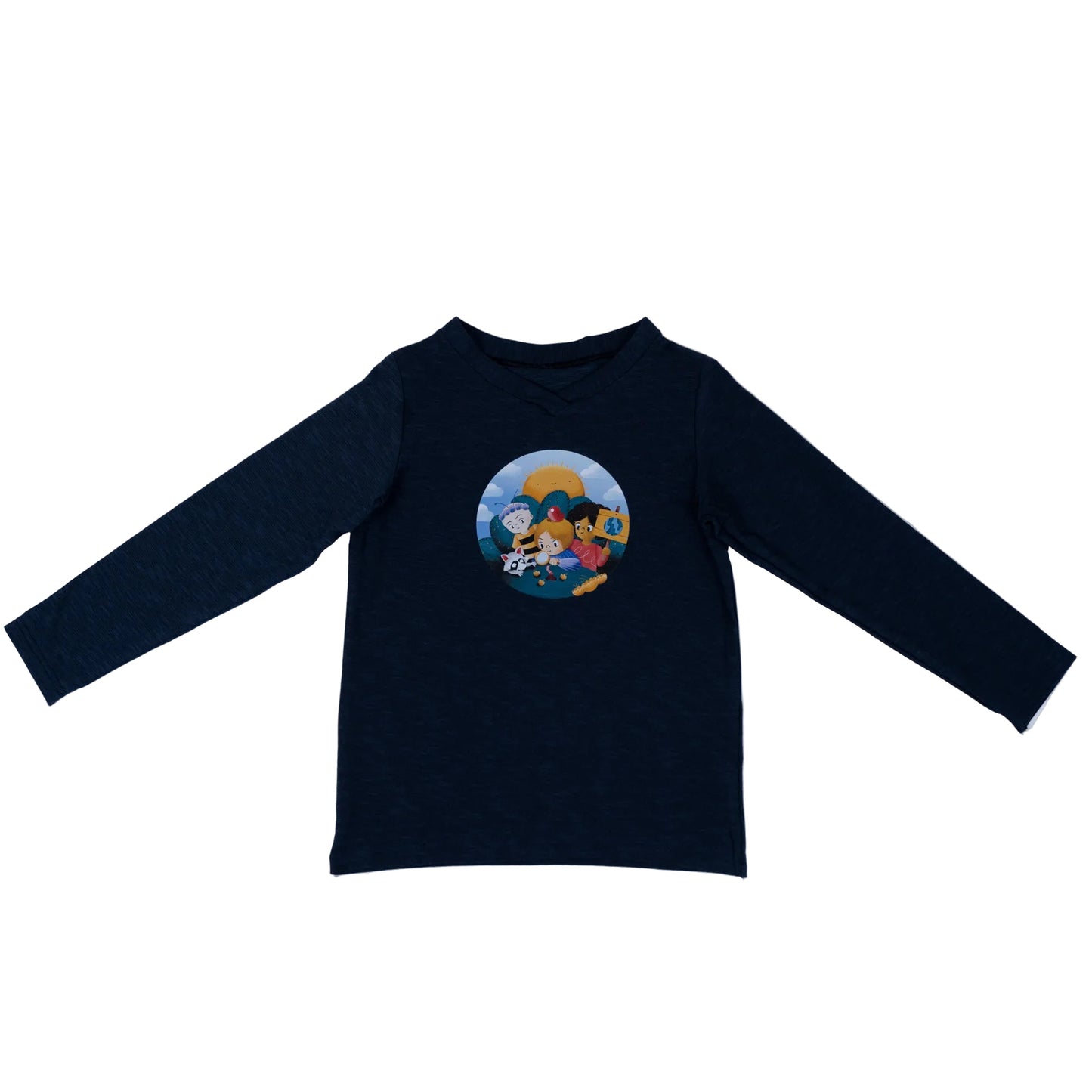 Paua Kids | Unisex Long-Sleeve Shirt "Environment" | Cotton & Lyocell