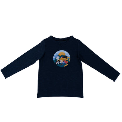 Paua Kids | Unisex Long-Sleeve Shirt "Environment" | Cotton & Lyocell