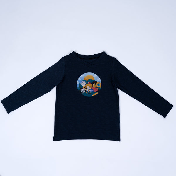 Paua Kids | Unisex Long-Sleeve Shirt "Environment" | Cotton & Lyocell