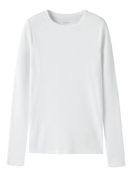 name it | T-Shirt Langarm | Weiß