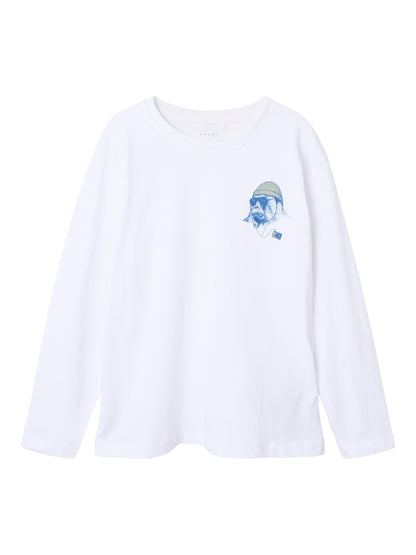 name it | T-Shirt Langarm | Weiß
