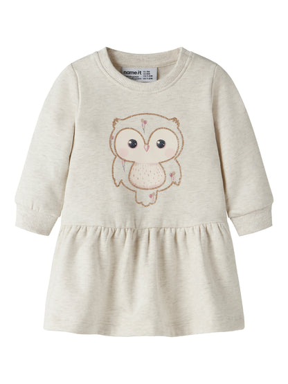 name it | Kleid Langarm | Beige