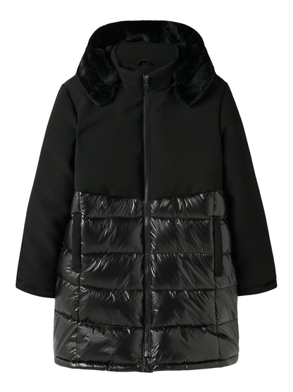 name it | Winterjacke Lang | Schwarz