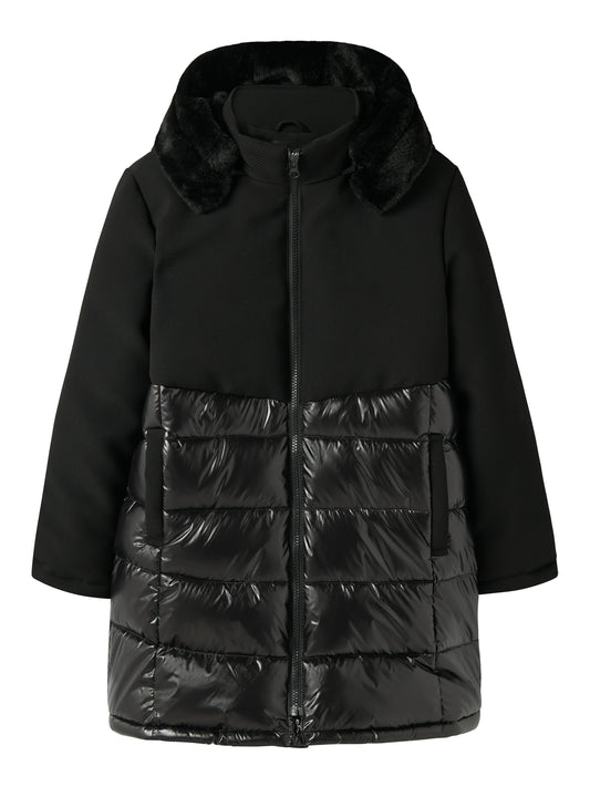 name it | Winterjacke Lang | Schwarz
