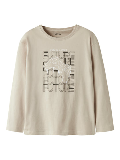 name it | T-Shirt Langarm | Beige
