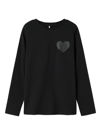 name it | T-Shirt Langarm | Schwarz
