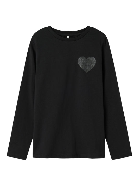 name it | T-Shirt Langarm | Schwarz