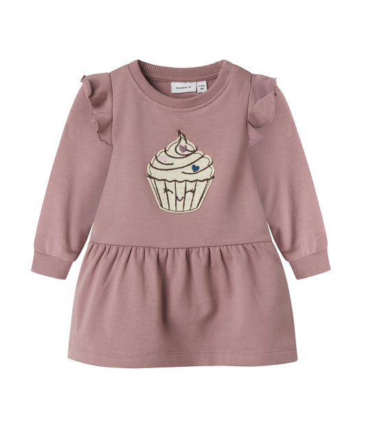 name it | Kleid Langarm  Rosa