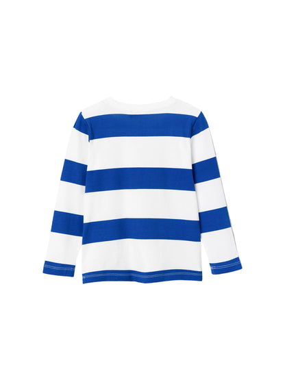 name it | T-Shirt Langarm | Weiß-Blau