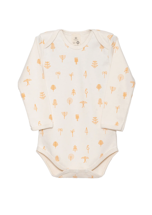 Organic by Feldman | Baby Bodysuit Long Sleeve | Protective Forest