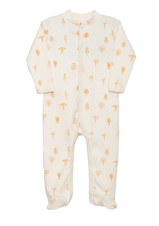 Organic by Feldman | Sleep Suit Long Sleeve | Protective Forest