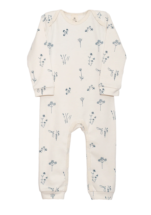Organic by Feldman | Long-Sleeved Play Suit | Plants Delight