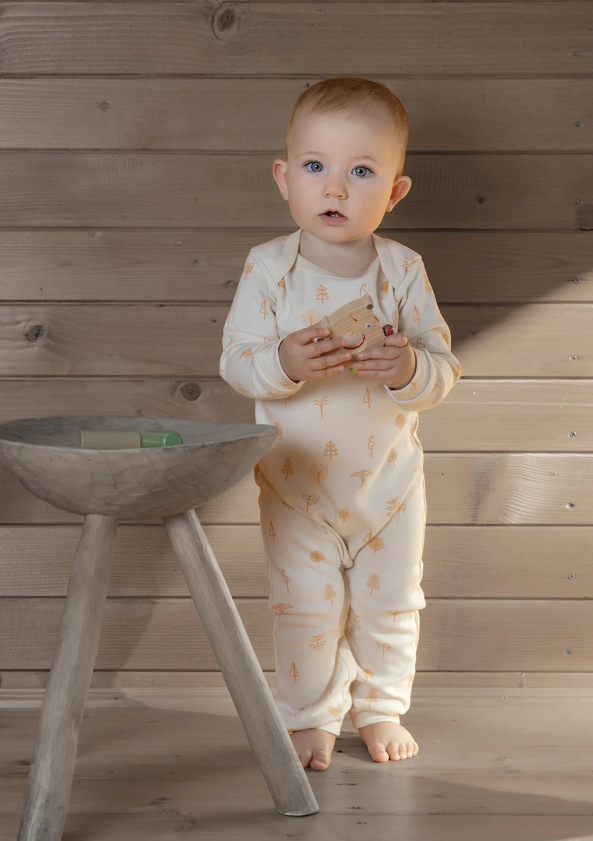Organic by Feldman | Long-Sleeved Play Suit | Protective Forest