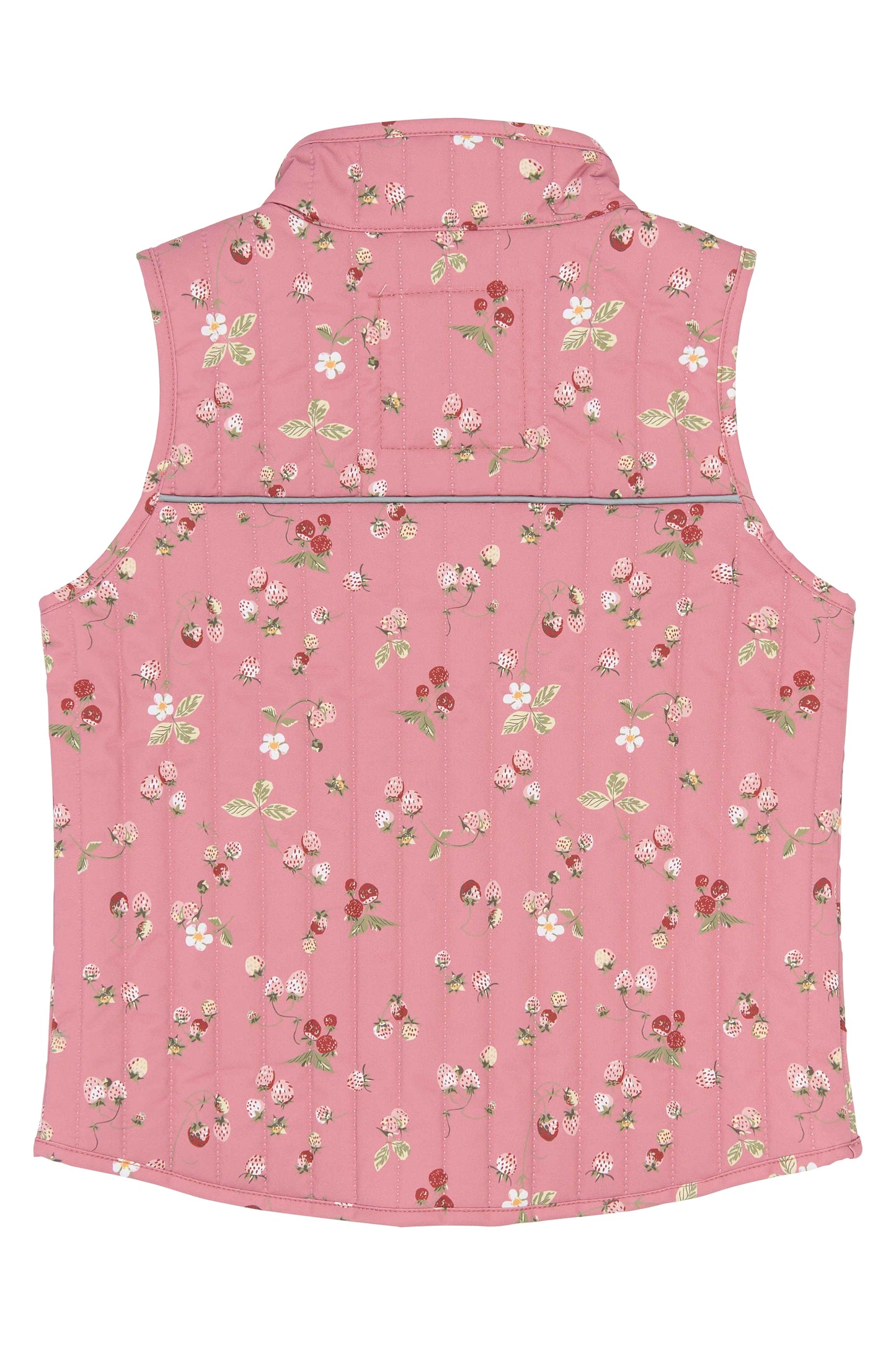 petit piao | Vest | Dusty Rose Strawberry AOP