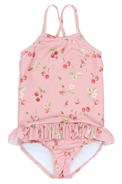 petit piao | Swimsuit | Misty Rose Strawberry AOP