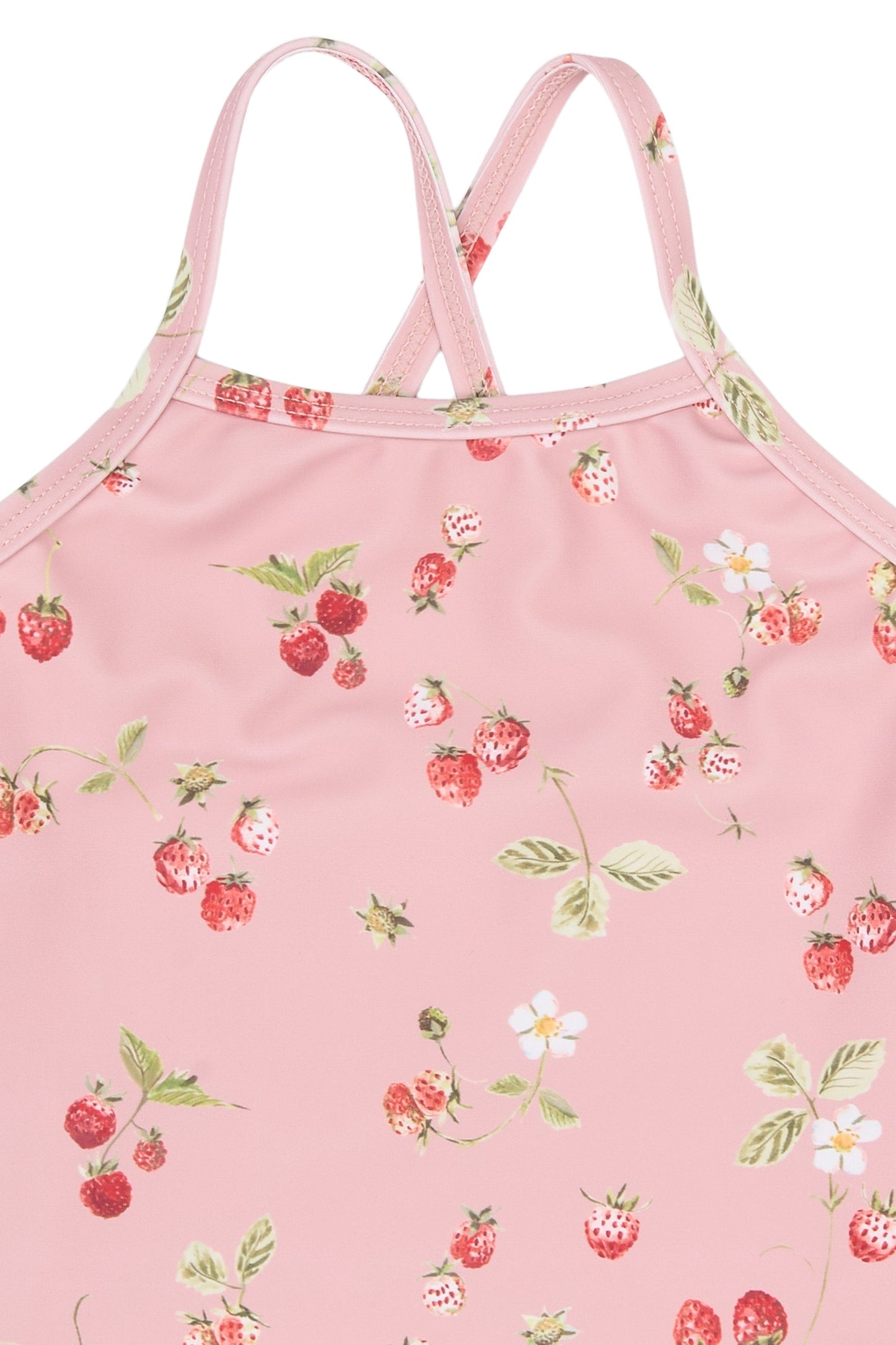 petit piao | Swimsuit | Misty Rose Strawberry AOP